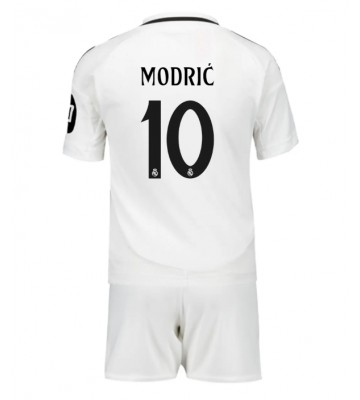 Real Madrid Luka Modric #10 Hemmakläder Barn 2024-25 Kortärmad (+ Korta byxor)